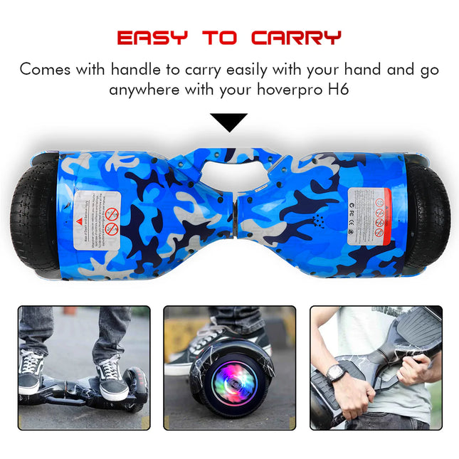 Hoverboard H6 Eco Blue MIlatry