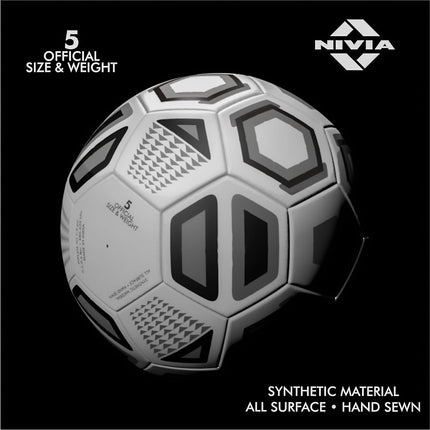 Nivia Football Synthetic Black & White