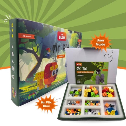 Mr. Blox Mr. Fix Jungle (Pack of 133 Pieces)