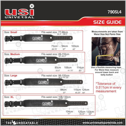 USI Weight Lifting Belt (790SL4)