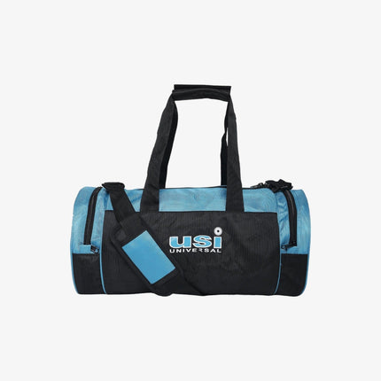 USI Universal Black And Sky Blue Duffle Bag