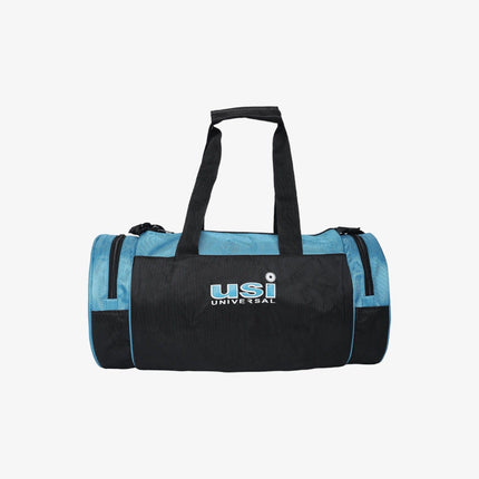 USI Universal Black And Sky Blue Duffle Bag