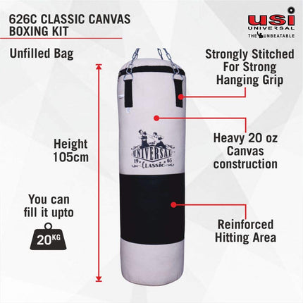 USI Classic Canvas Boxing Kit Unfilled