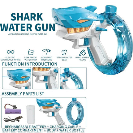 Lumo Electic Continuous Emission Shark Shape Water Gun
