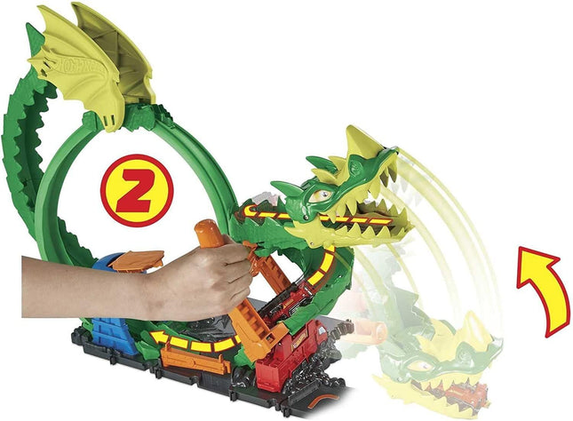 Mattel Hotwheels City Dragon Drive Firefight Track Set