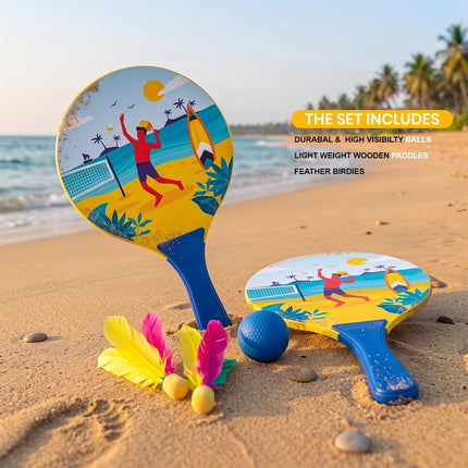 Pulseit Beach Ball Paddle & Ball Set