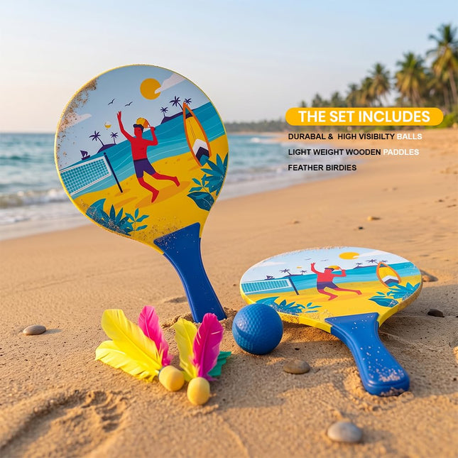 Pulseit Beach Ball Paddle & Ball Set