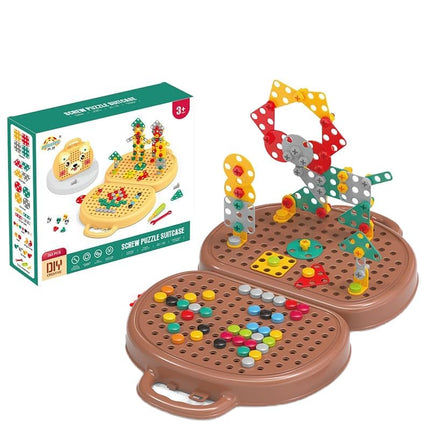KK DIY Creative Screw Puzzle Suitcase