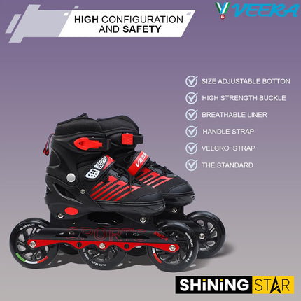 Veera V-747 3 Wheel Inline Skate