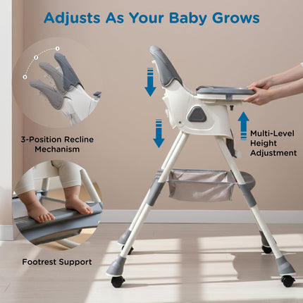 MEE MEE Cherub Baby High Chair Adjustable