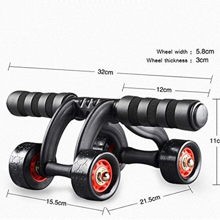 Vector X 4 Wheel Ab Roller with Knee Mat