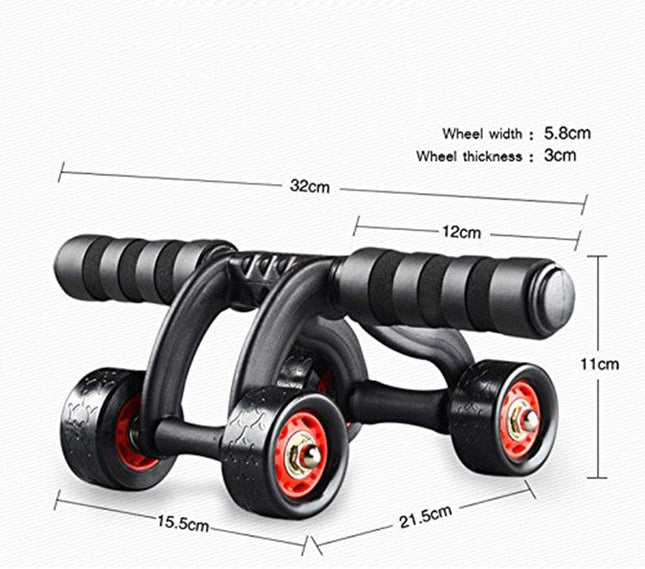 Vector X 4 Wheel Ab Roller with Knee Mat