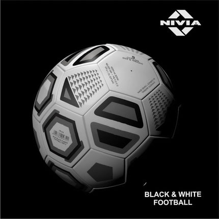 Nivia Football Synthetic Black & White