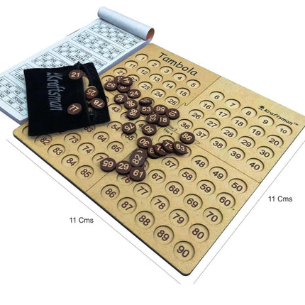 Kraftsman Wooden Tambola Board Game With 600 Tickets