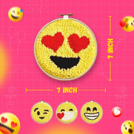 Kreeda Punch Needle Emogi Making-Embroidery Kit