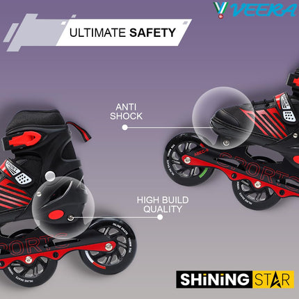 Veera V-747 3 Wheel Inline Skate