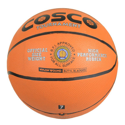 Cosco Tournament Rubber Moulded Basketball (Size 7)