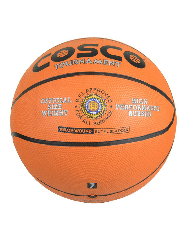 Cosco Tournament Rubber Moulded Basketball (Size 7)