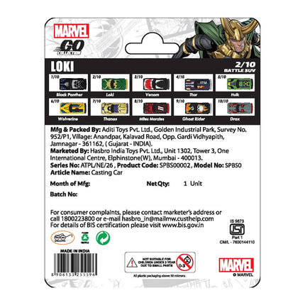 Marvel Go Collection Basic Cars