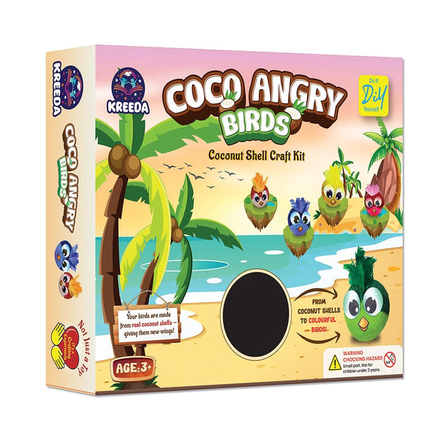 Kreeda Coco Angry Birds Coconut Shell Craft Kit