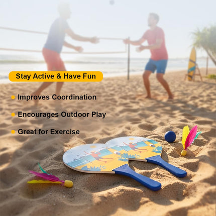 Pulseit Beach Ball Paddle & Ball Set