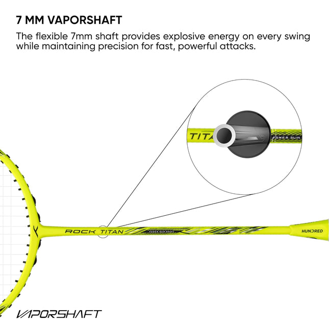 Hundred Badminton Racquet Rock Titan