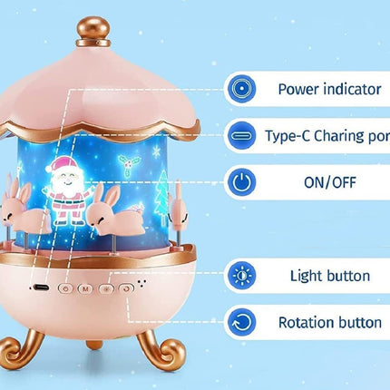 NS Bunny's Carousel Night Light Projector