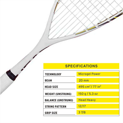 HEAD Micro Gel Blast Squash Racquet