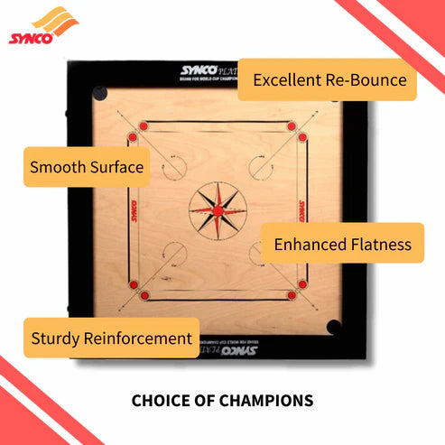 SYNCO Carrom Board Platinum Plus (20mm)