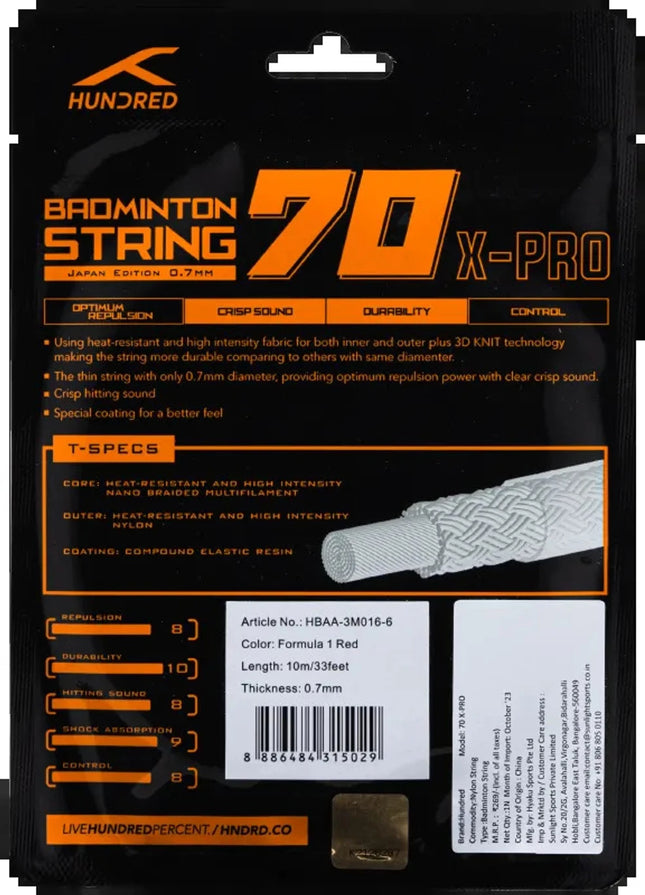 Hundred Badminton String 70 X Pro