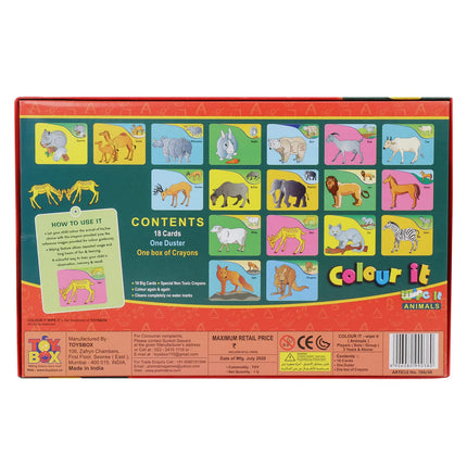 BH Toys Box Animals Colour It Wipe It