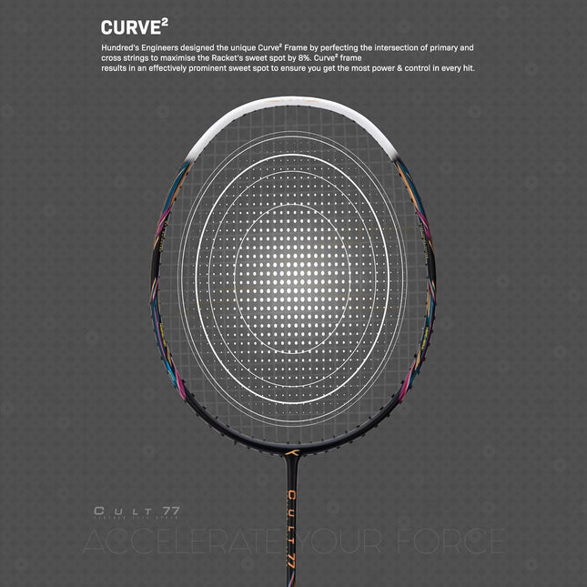 Hundred Badminton Racquet CULT 79