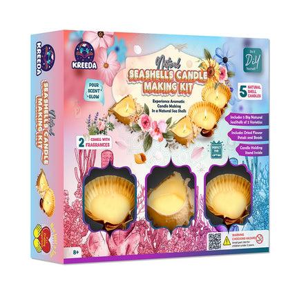 Kreeda Natural Seashells Candle Making Kit