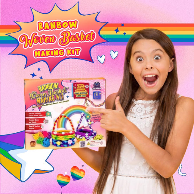 Kreeda Rainbow Woven Basket Making Kit
