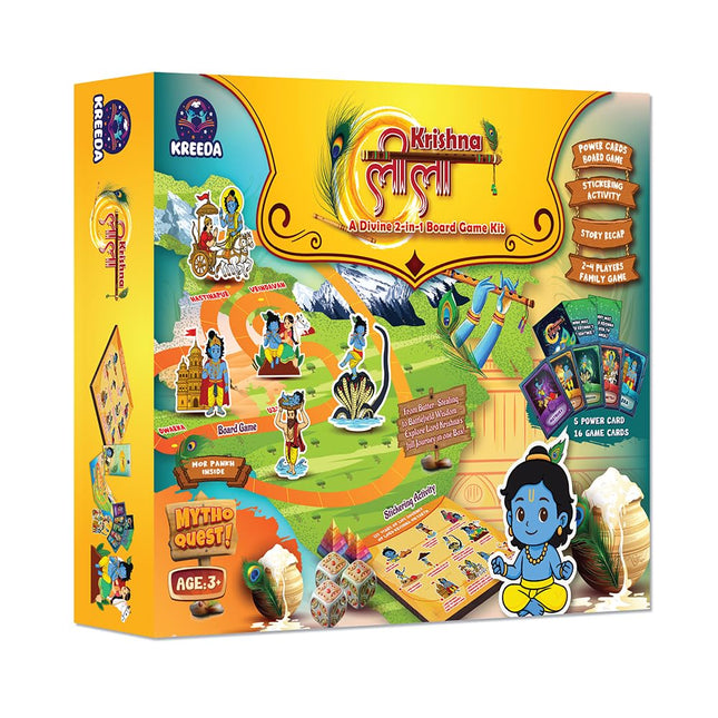 Kreeda Krishna leela A Divine 2-in-1 Board Game Kit