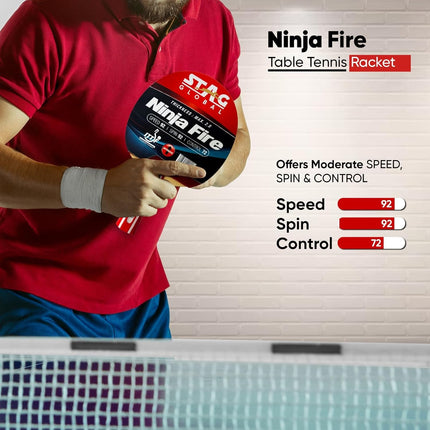 STAG Ninja Fire Table Tennis Racket