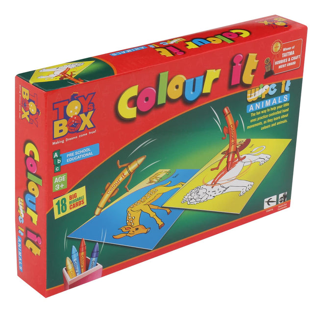 BH Toys Box Animals Colour It Wipe It
