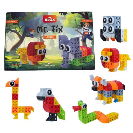 Mr. Blox Mr. Fix Jungle (Pack of 133 Pieces)