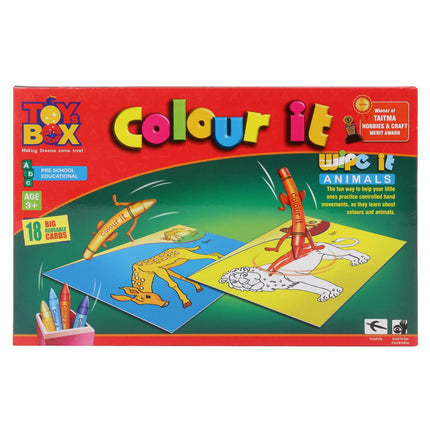 BH Toys Box Animals Colour It Wipe It