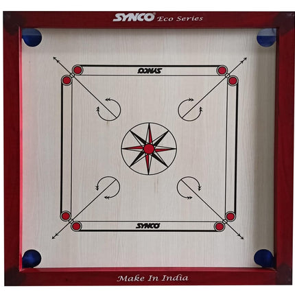 Synco Carrom Board Eco Series 32'' Black