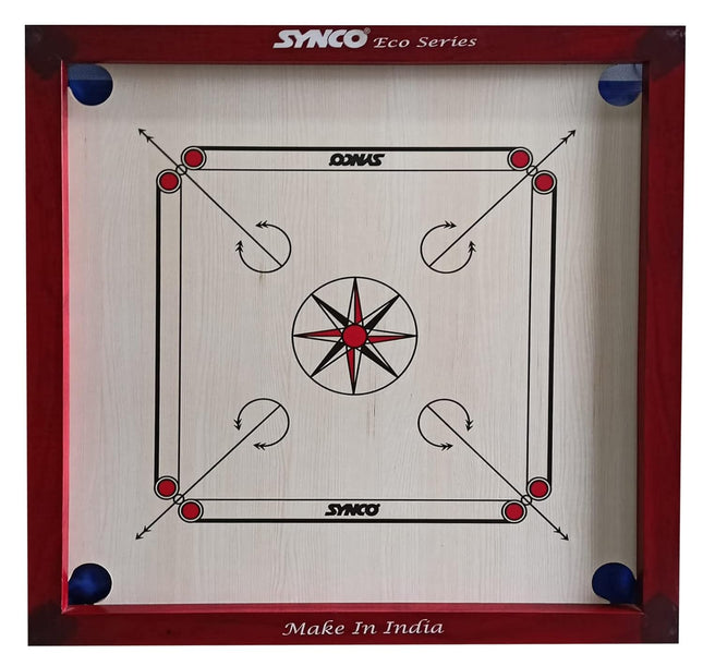 Synco Carrom Board Eco Series 32'' Black