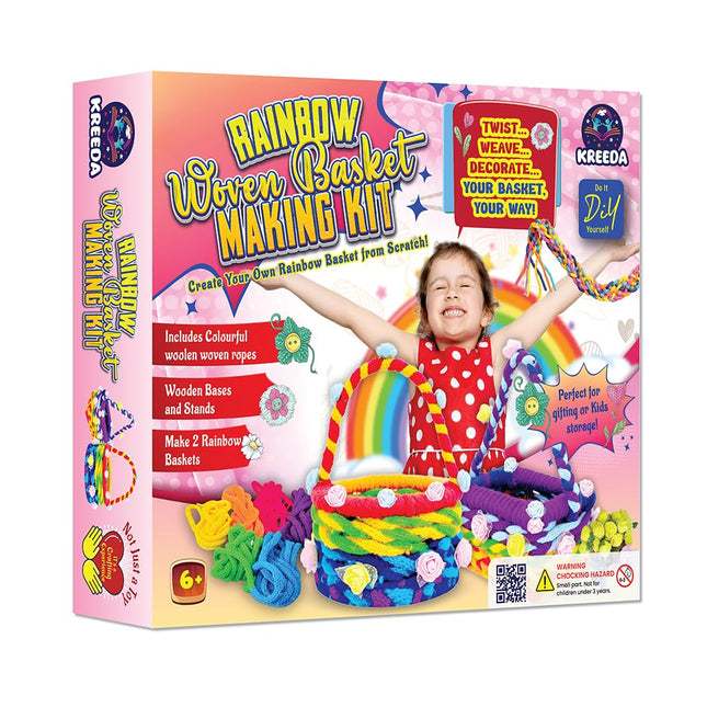 Kreeda Rainbow Woven Basket Making Kit