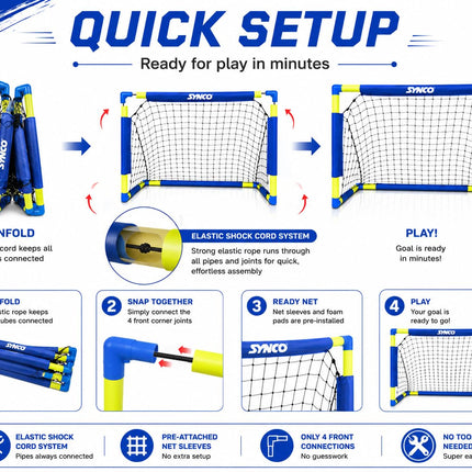 Synco Football Goal Post Foldable For Kids