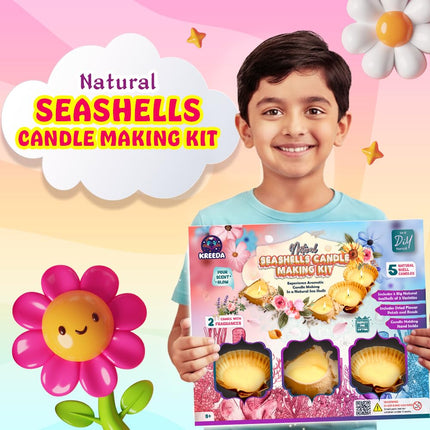 Kreeda Natural Seashells Candle Making Kit