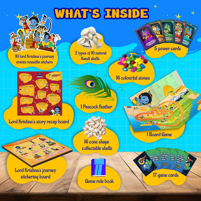 Kreeda Krishna leela A Divine 2-in-1 Board Game Kit