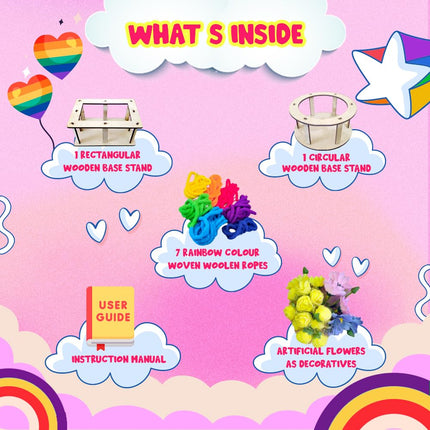 Kreeda Rainbow Woven Basket Making Kit