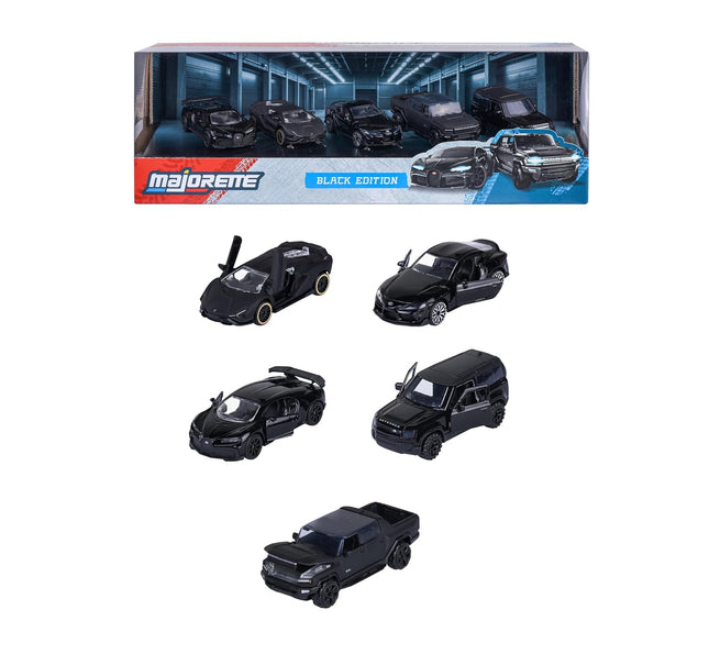 Majorette Black Edition Premium 5 Cars Set
