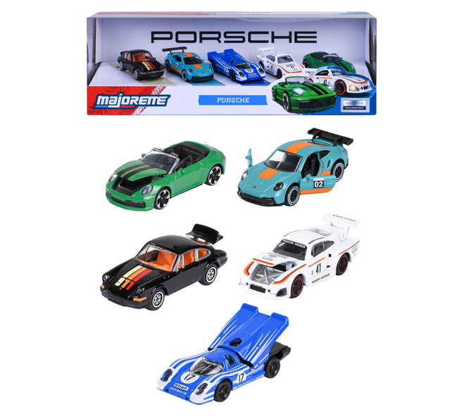 Majorette Porsche Premium 5 Cars Set