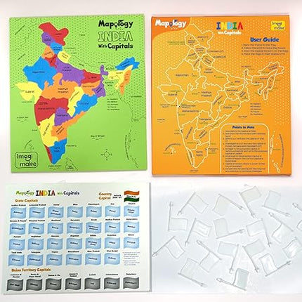Mapology India with States & Capital