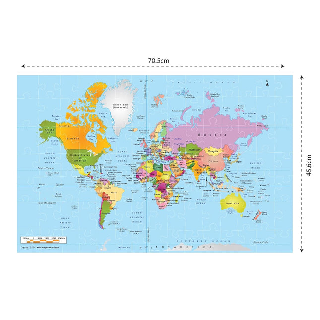 Funskool World Map Puzzle